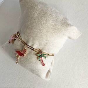 Stainless Steel Beach Charm Bracelet